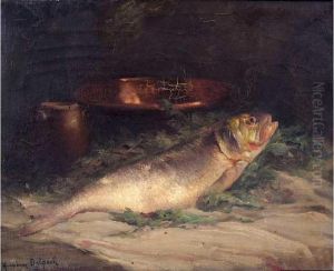 Nature Morte Au Poisson by Hermann Delpech