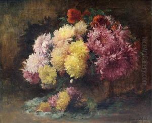 Bouquet De Chrysanthemes by Hermann Delpech