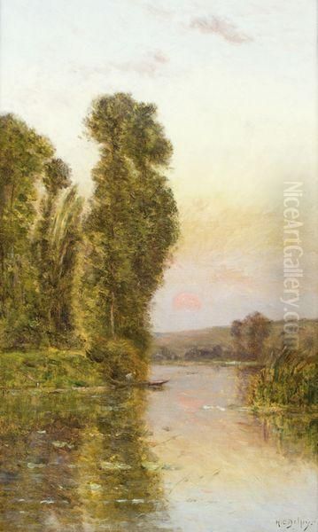 Pecheur Au Soleil Couchant - view 1