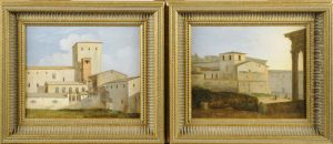 Vue De Ville Animee by Ferdinand Marie Delvaux