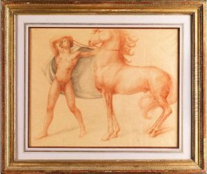 Alexander Der Grosse Und Sein Pferd Bukephalos by Jean Delville