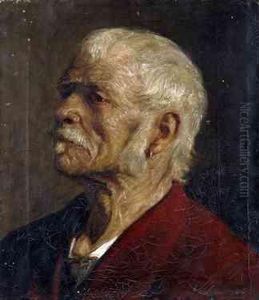 Head And Shoulderportrait Study Of An Elderly Gentleman
