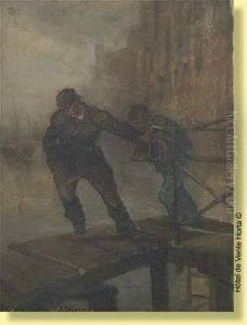 Le Tourneur De Pont by Jean Joseph Delvin