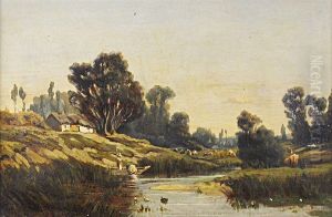 Paysage Anime by Jean Louis (Marnette) De Marne