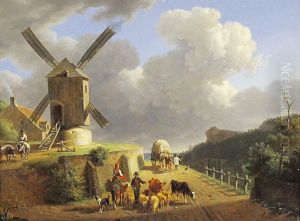 Rencontre Pres D'un Moulin by Jean-Francois Demay