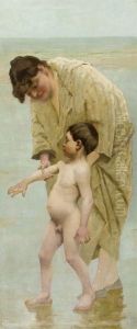 Les Premiers Pas A La Mer by Virginie Demont-Breton