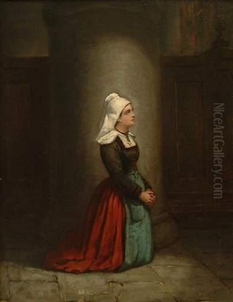 Jeune Femme En Priere - view 1