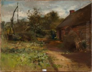 Potager Devant La Ferme by Gustave Den Duyts