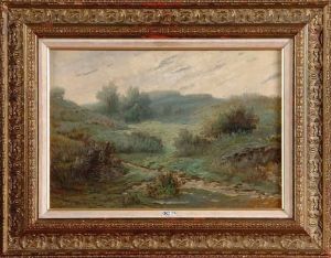 Paysage by Gustave Den Duyts