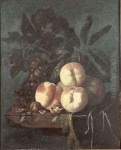 Fruits Sur Un Entablement by Isaak Denies