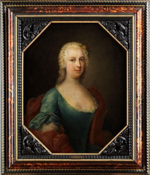 Halbbildnis Einer Jungen Dame (laut Graviertem Schild Am Rahmen augusta Louisa Otten) - view 1