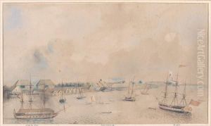 A View Of His Majesty's Dockyard At Portroyal by William Dennis