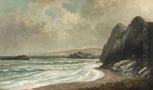 Bay Of San Francisco Near Golden Gate, Seal Rocks by Gideon J. Denny
