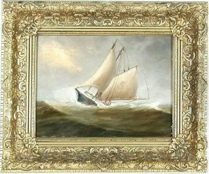 Ship Painting, Pilot Boat No by Gideon Jacques Denny
