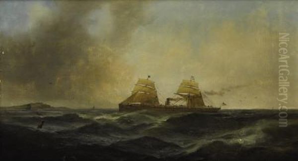 Seascape With Ship - view 1
