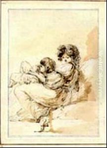 " Fillette Et Enfant " by Dominique Vivant Denon