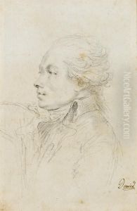 Portrait D'un Jeune Homme De Profil Vers La Gauche by Dominique Vivant Denon