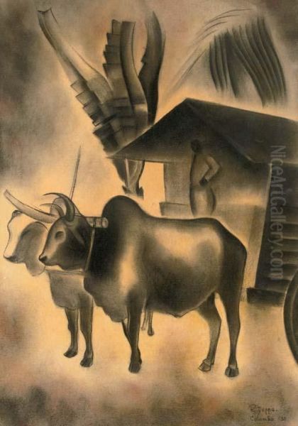 An Ox Cart - view 1