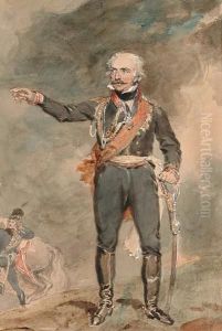 Portrait Of Field Marshall Prince Blucher by William Derby