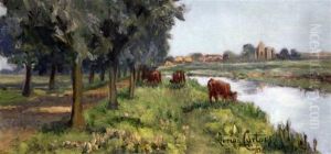 Ruins Of Newark Abbey, Nr Ripley, Surrey by Mary Henrietta Dering Curtois