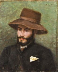 Jeune Homme Au Chapeau by M. Derondel