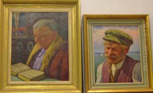 Portratt Av Gumma, Resp Man by Bela Dery
