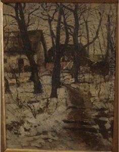:paysage Hivernal by Bela Dery