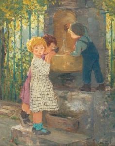 The Drinking Trough by Gertrude Des Clayes