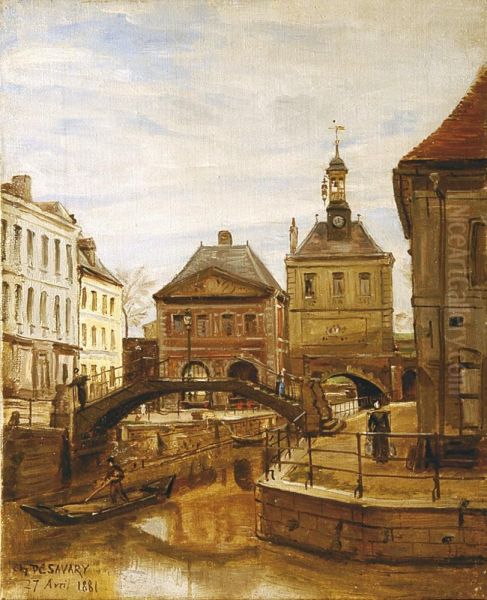 Vue D""""une Ville Du Nord - view 1