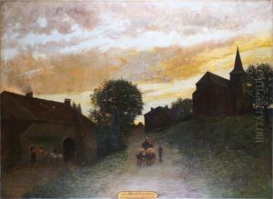 Le Village De Ruaux Dans Les Vosges by Jean Desbrosses