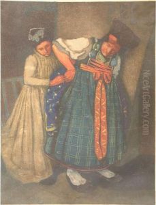 :les Habits Du Dimanche by Auguste Theodore Desch