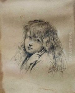 Portrait De Petite Fille by Camille Deschamps