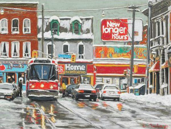 Streetcar At Parliament, Cabbagetown - view 1