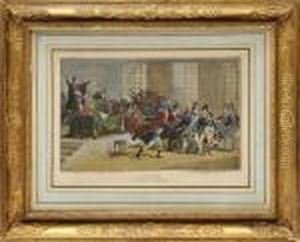 Le General Bonaparte Au Conseil Des Cinq Cents, Saint Cloud by Charles-Melchior Descourtis