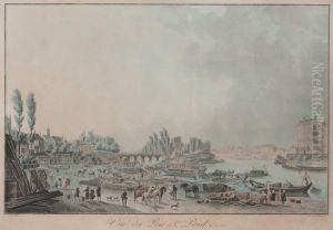 Vue Du Port Saint Paul by Charles-Melchior Descourtis