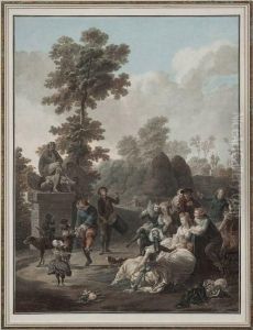 Le Tambourin by Charles-Melchior Descourtis
