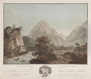 3 Alpine Views by Charles-Melchior Descourtis