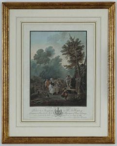 Foire De Village Et Noce De Village by Charles-Melchior Descourtis