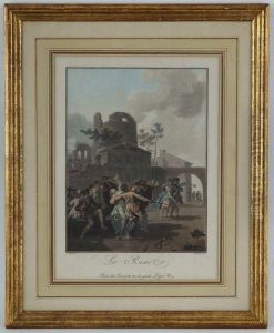 La Rixe Et Le Tambourin by Charles-Melchior Descourtis