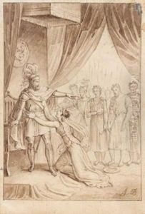 Esther Devant Assuerus by Alexandre Joseph Desenne