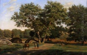 Conversation Sur Un Chemin De Campagne by Alexandre Desgoffe