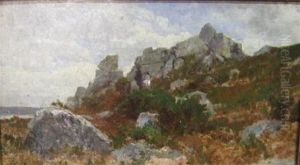 Rocher A Fontainebleau by Alexandre Desgoffe