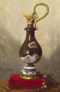 Still Life With Ewer And Jewels by Blaise Alexandre Desgoffe