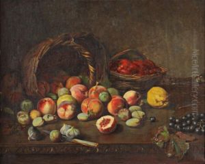 Composition Aux Fruits by Charles-Felix-Edouard Deshayes