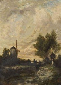 Paysage by Eugene Deshayes