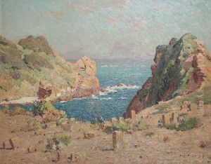 Bord De Mer Mediterraneen by Eugene Deshayes