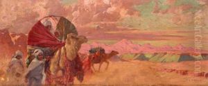 La Caravane by Eugene Deshayes