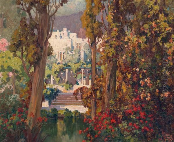 Le Jardin D'alger Et Lavilla by Eugene Deshayes