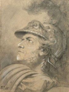 Tete D'homme Casque A L'antique