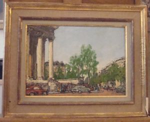Place De La Madeleine Paris by Louis Marc Desire Lucas